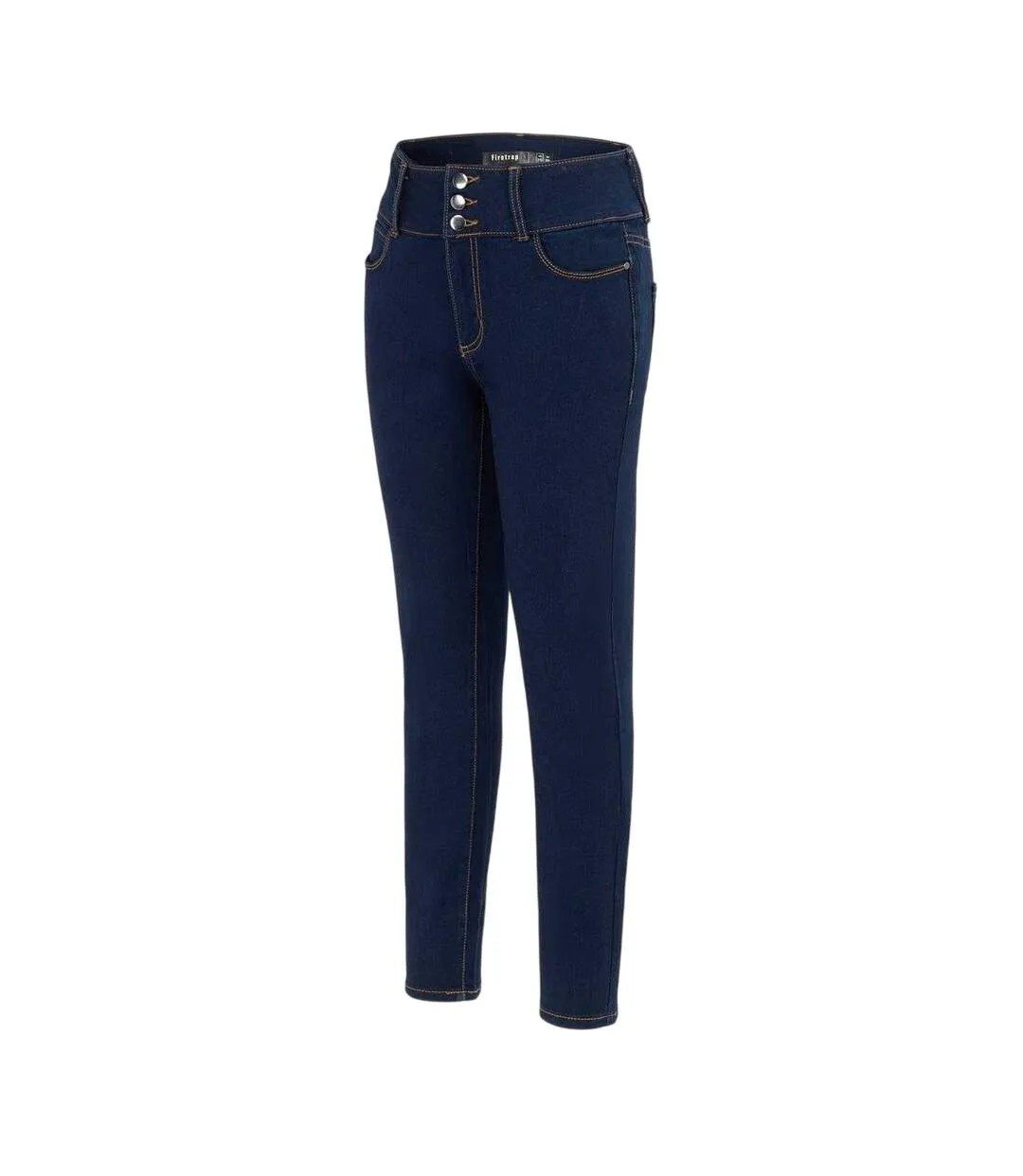 Womens/ladies Cotton Jeans Navy Firetrap-3