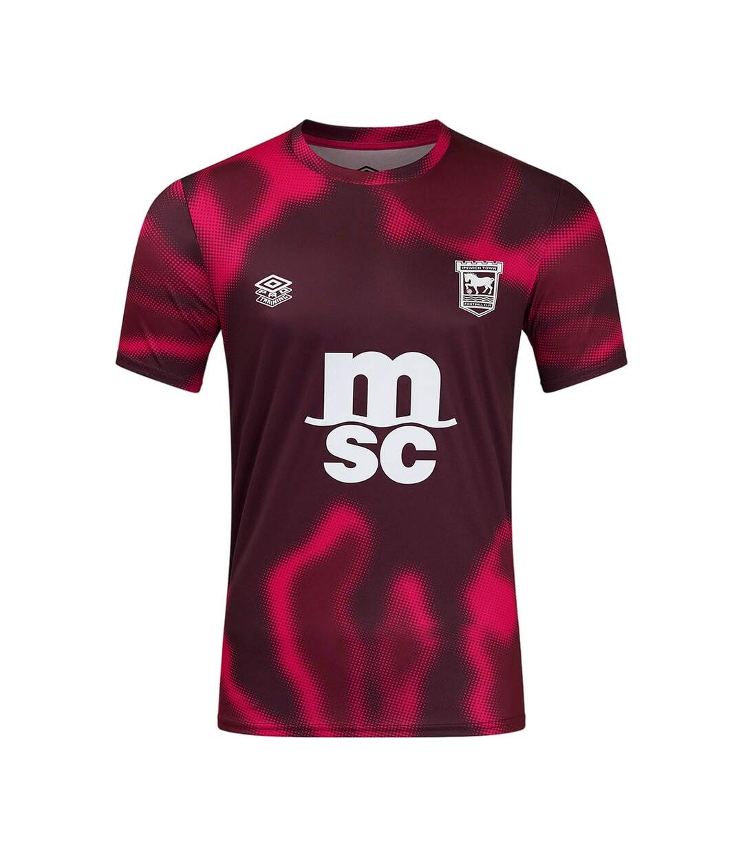 Unisex Adult 24/25 Ipswich Town Fc Short-sleeved Jersey Fig New Claret Beetroot Umbro-1