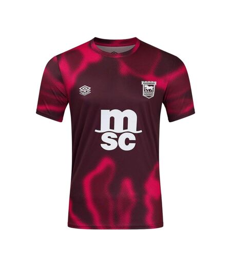 Unisex Adult 24/25 Ipswich Town Fc Short-sleeved Jersey Fig New Claret Beetroot Umbro