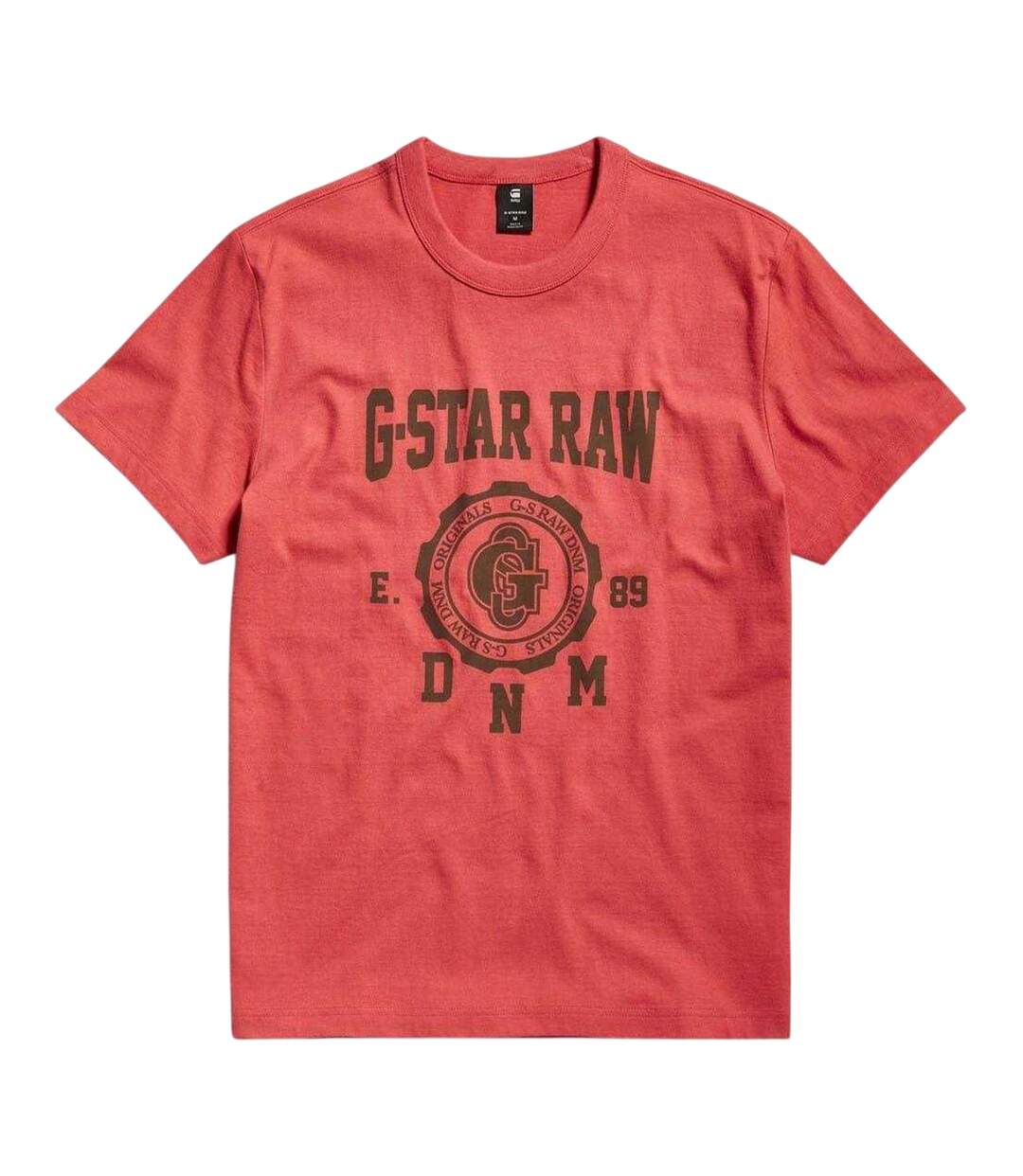 T-shirt Motif/style Collégien Homme Rouge G-Star-2