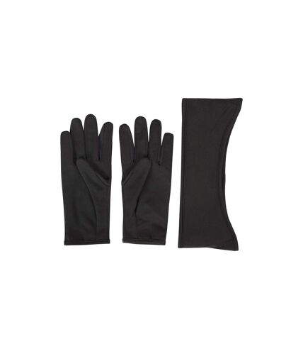 Unisex adult rush hat and gloves set m-l black Mountain Warehouse