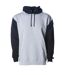 Sweat À Capuche Homme Gris Chiné Noir Independent-1