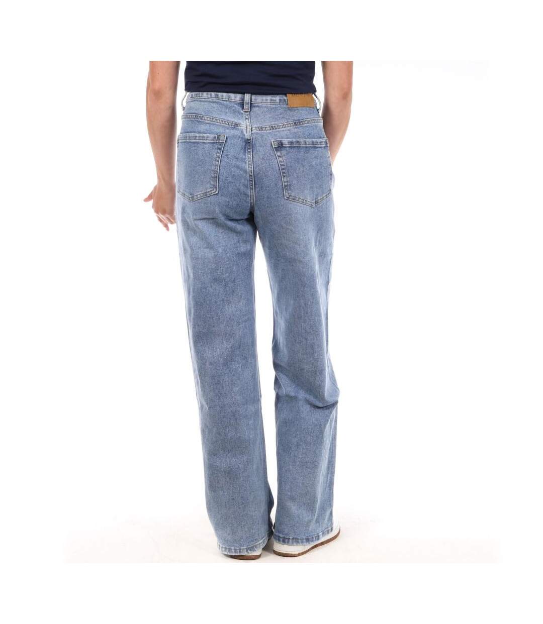 Jean droit bleu clair femme monday premium 663-2