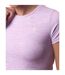 Womens/ladies 365 Crew Neck Regular T-shirt Pink Gym King-4