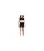 Short Motif/style Logo Femme Noir Gris Off White-1
