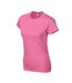 Womens/ladies softstyle ringspun cotton t-shirt azalea Gildan