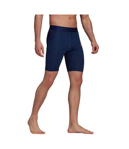 Short De Jogging Techfit Homme Bleu Marine Adidas