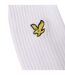 Pack Of 3  Mens Embroidered Logo Crew Socks  Bright White Lyle & Scott-3