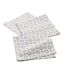 Lot de 3 Serviettes de Table Floreor 40x40cm Gris-1
