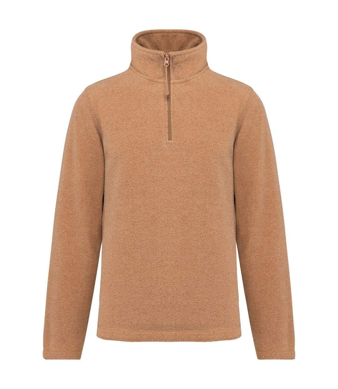 Sweat micropolaire zippé - Homme - K912 - beige camel