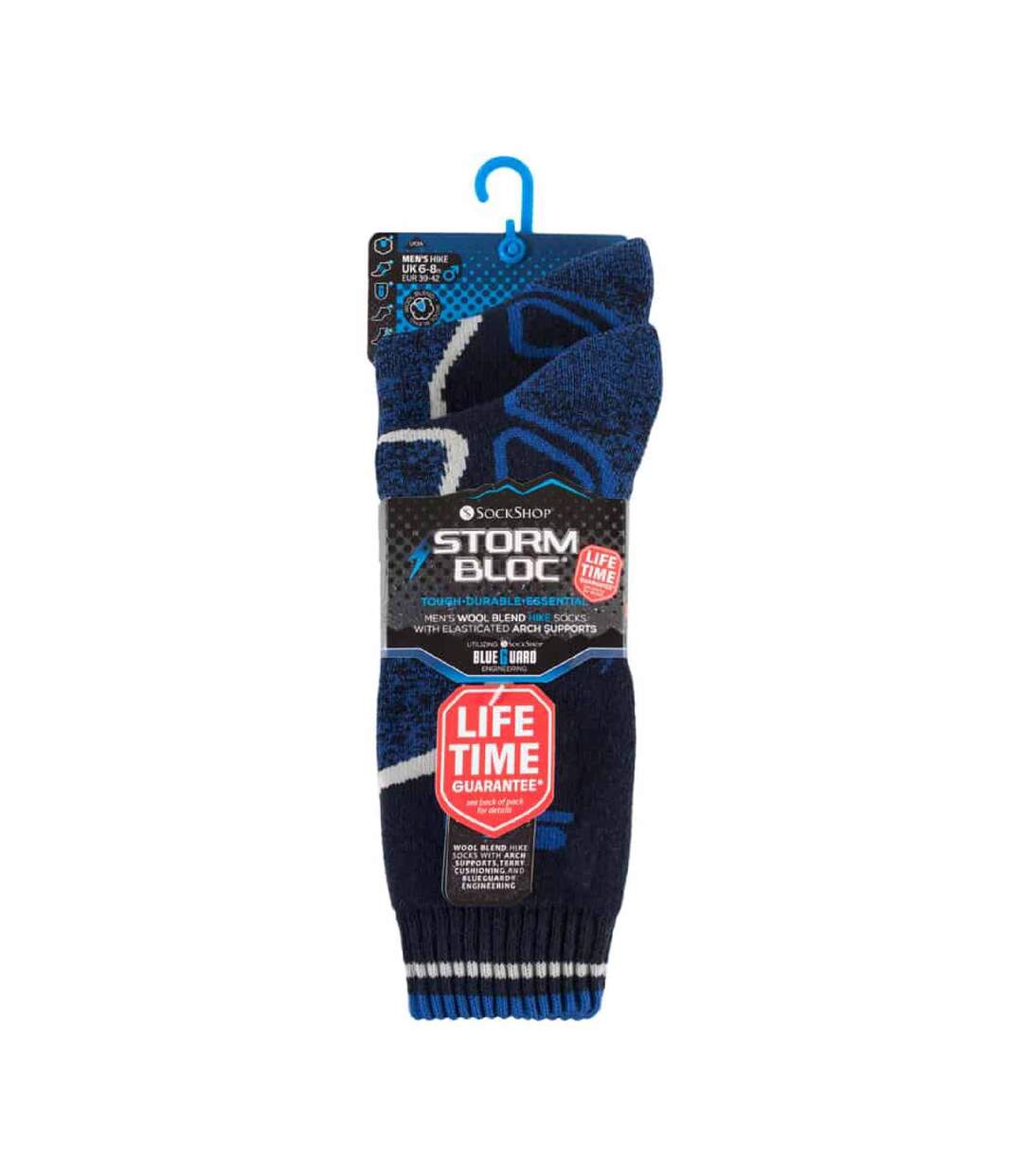 2 Pr Chaussettes Randonnée Homme Renforcée Laine-2