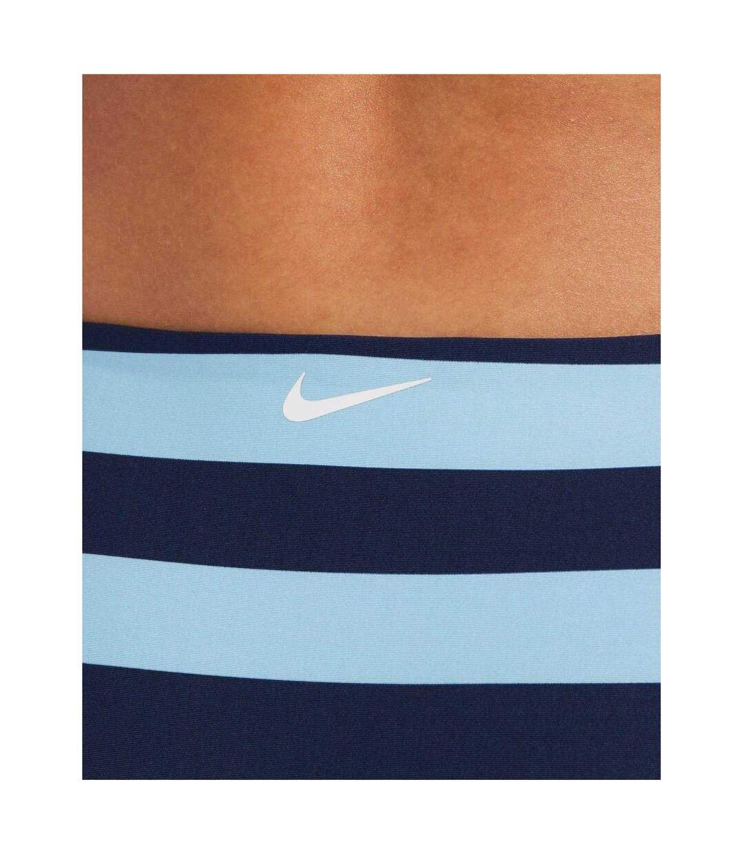 Bas De Maillot De Bain Motif/style Rayures Horizontales Femme Bleu Nuit Nike-3