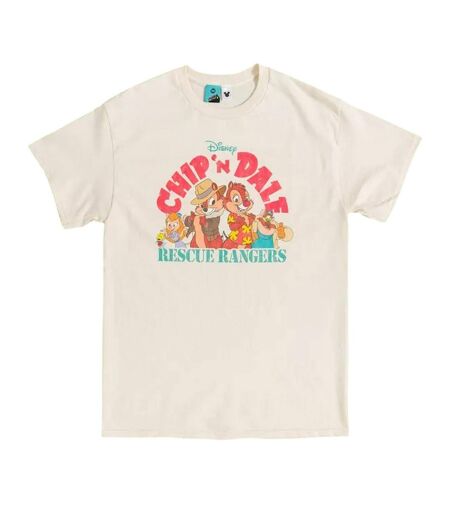 T-shirt Rescue Rangers Adulte Blanc Cassé Chip ´N´ Dale