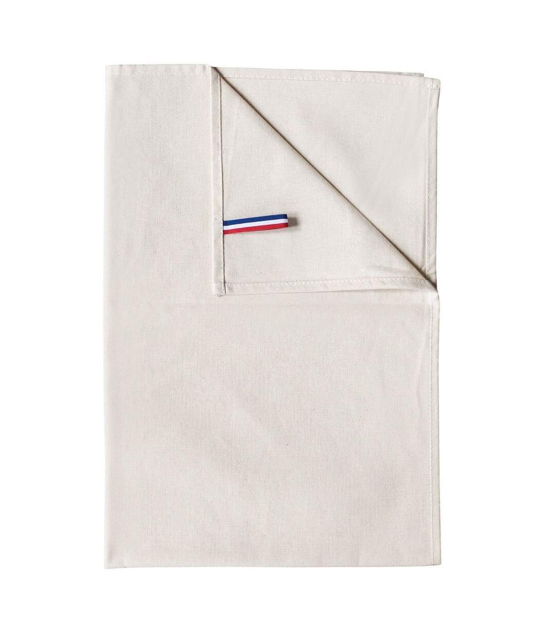 Torchon de vaisselle en coton bio - Origine France garantie - K137 - beige naturel-2