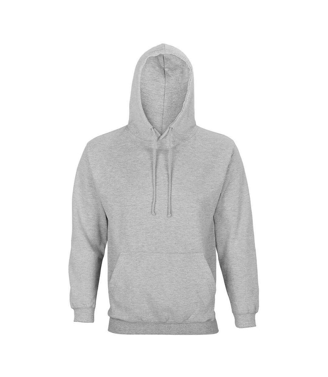 Sweat à capuche condor adulte gris chiné SOLS-1