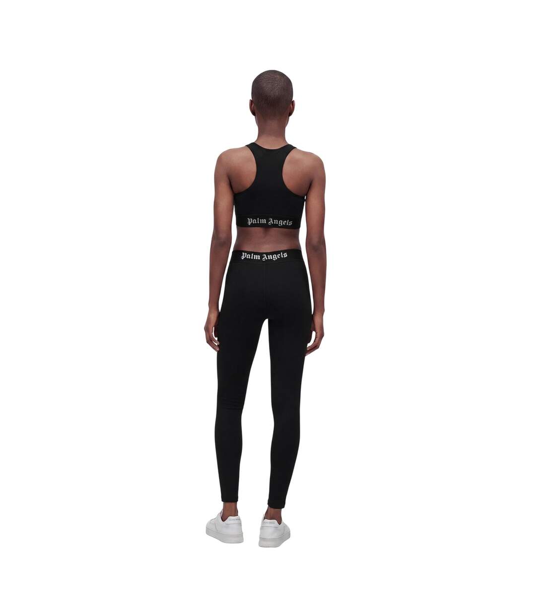 Haut Court Sport Femme Noir Blanc Palm Angels-3