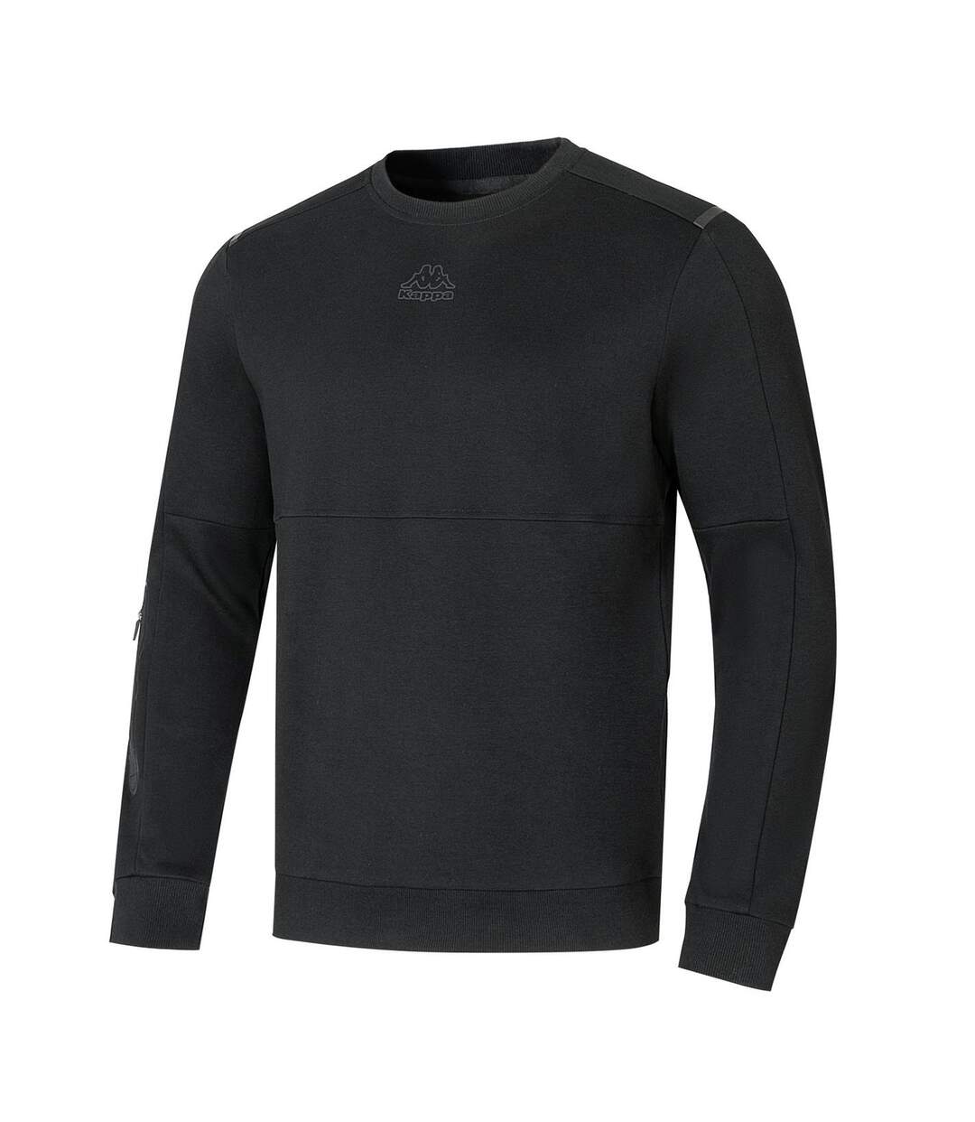 Mens Teddy Fleece Sweatshirt Black Kappa-3
