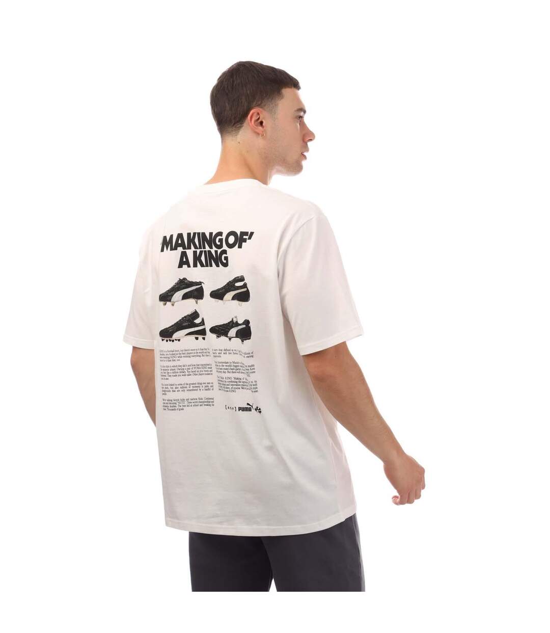 T-shirt Aof Making Of A King Homme Blanc Puma-2