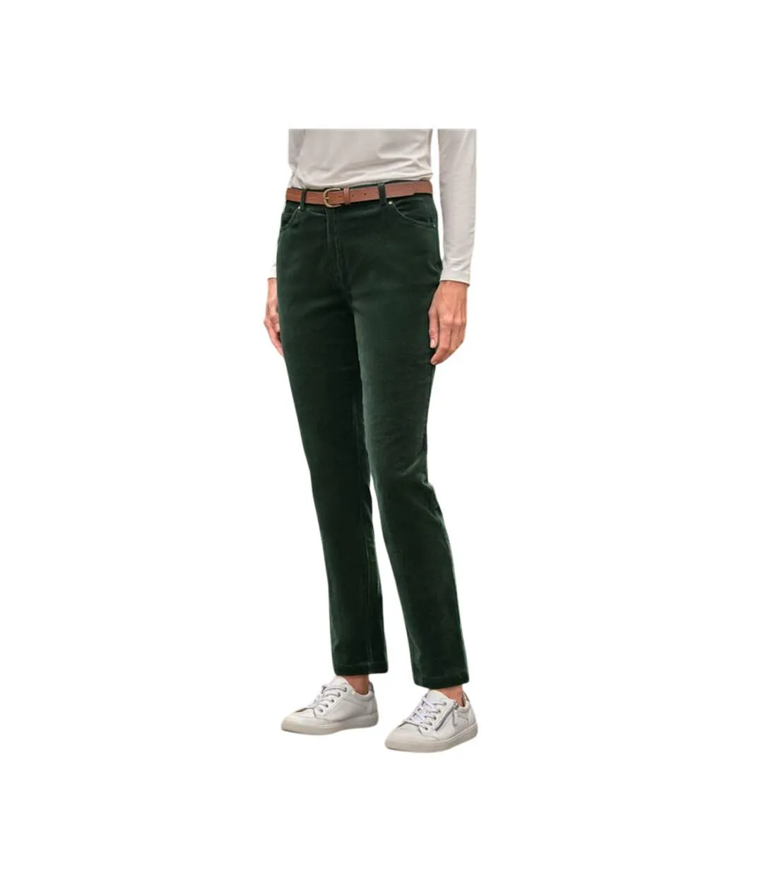 Jean Femme Vert Pin WoolOvers-2