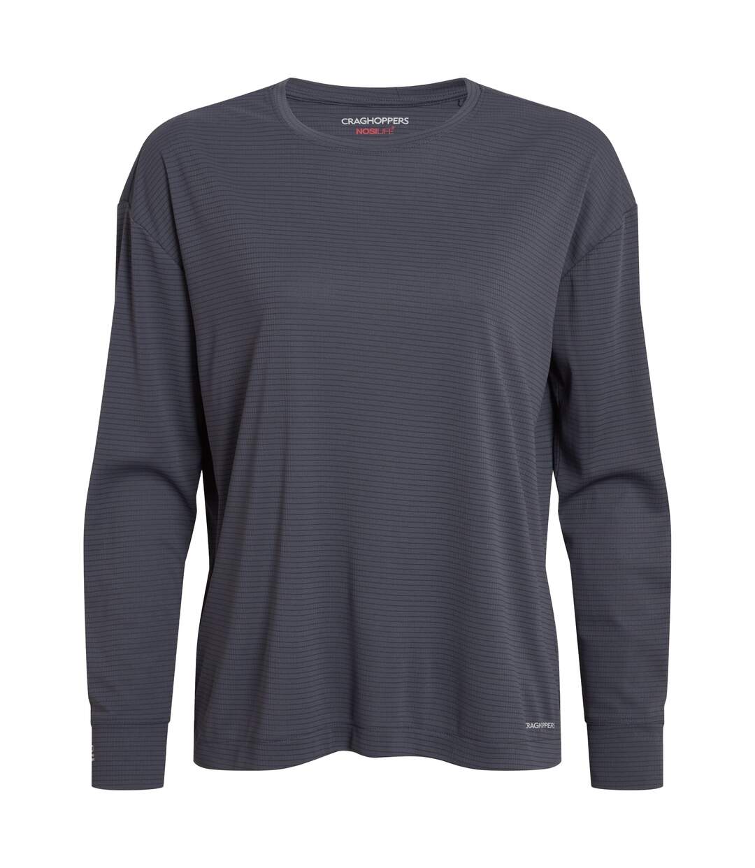 Womens/ladies Nosilife Long-sleeved T-shirt Anthracite Craghoppers-2