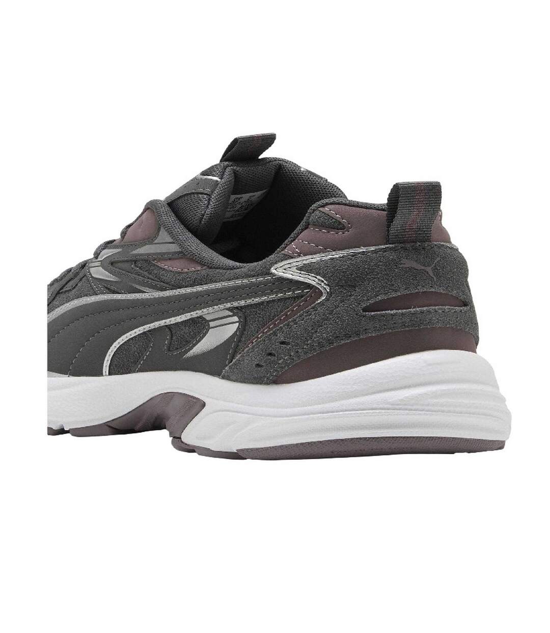 Mens Milenio Tech Leather Low Trainers Slate White Puma-2