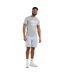 Mens Stacked Logo T-shirt Grey Marl Umbro-1