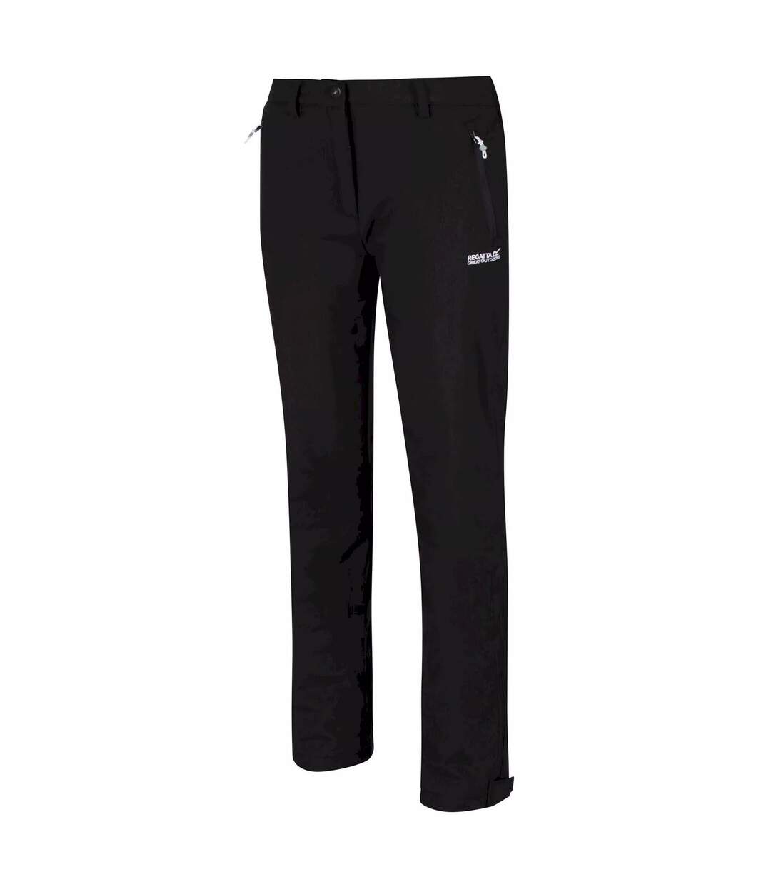 Softshell ii pantalon de randonnée femme coupe courte noir Regatta