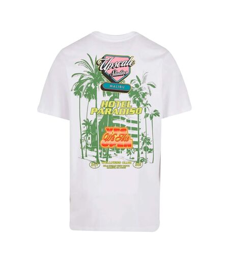 T-shirt Homme Hotel Paradiso Blanc Mister Tee