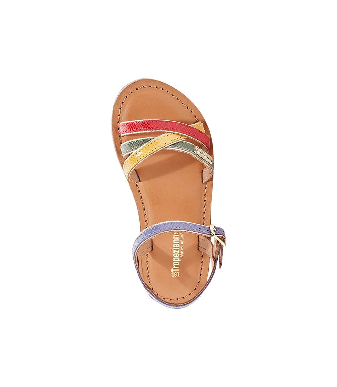 Sandales Plate Cuir Tropeziennes Belix Par M Belarbi-4