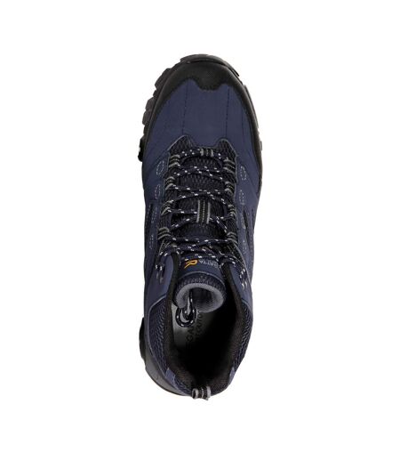 Regatta Mens Holcombe IEP Mid Hiking Boots (Navy/Granite) - UTRG3660