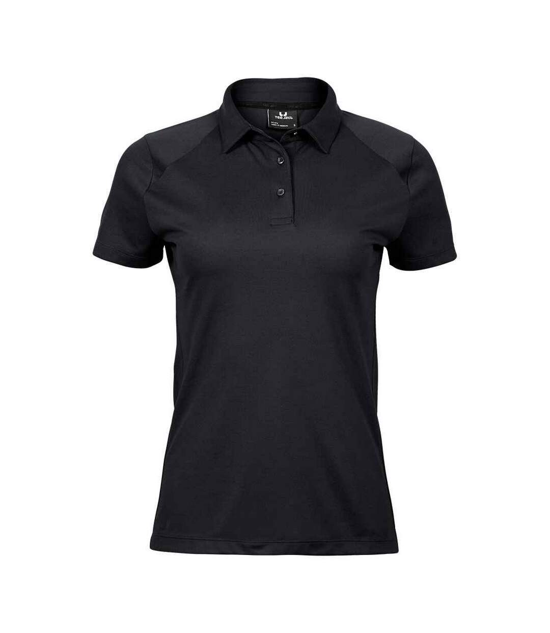 Polo luxury femme noir Tee Jays-1