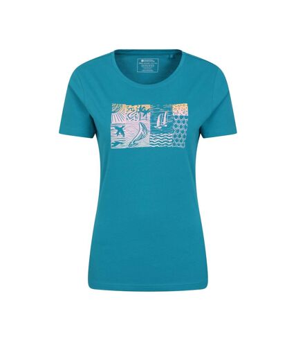 Mountain Warehouse Womens/Ladies Sealife Natural T-Shirt (Teal) - UTMW2937
