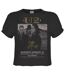 Womens/ladies live u2 crop top charcoal Amplified-1