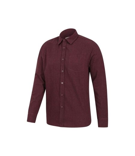 Mountain Warehouse Mens Bamford Melange Shirt (Burgundy) - UTMW947