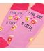 1 Pack Ladies Novelty Cotton I Like You a Latte' Socks-3