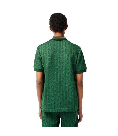 Polo Style Monogramme Homme Vert Lacoste