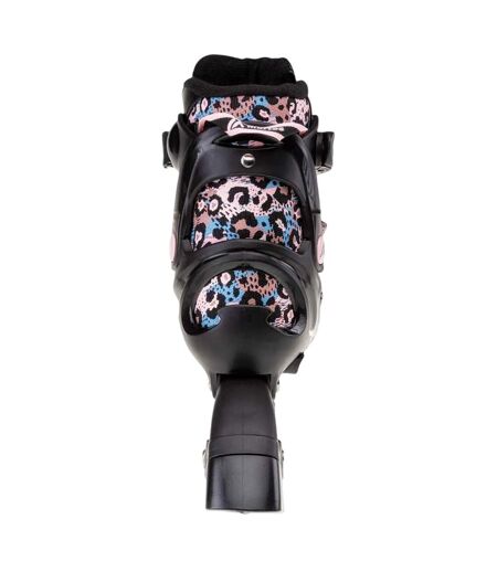 Patins À Roulettes Alignées Morolo Enfant 24-28 Fr Noir Martes