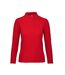 B&C ID.001 Womens/Ladies Long Sleeve Polo (Crimson)