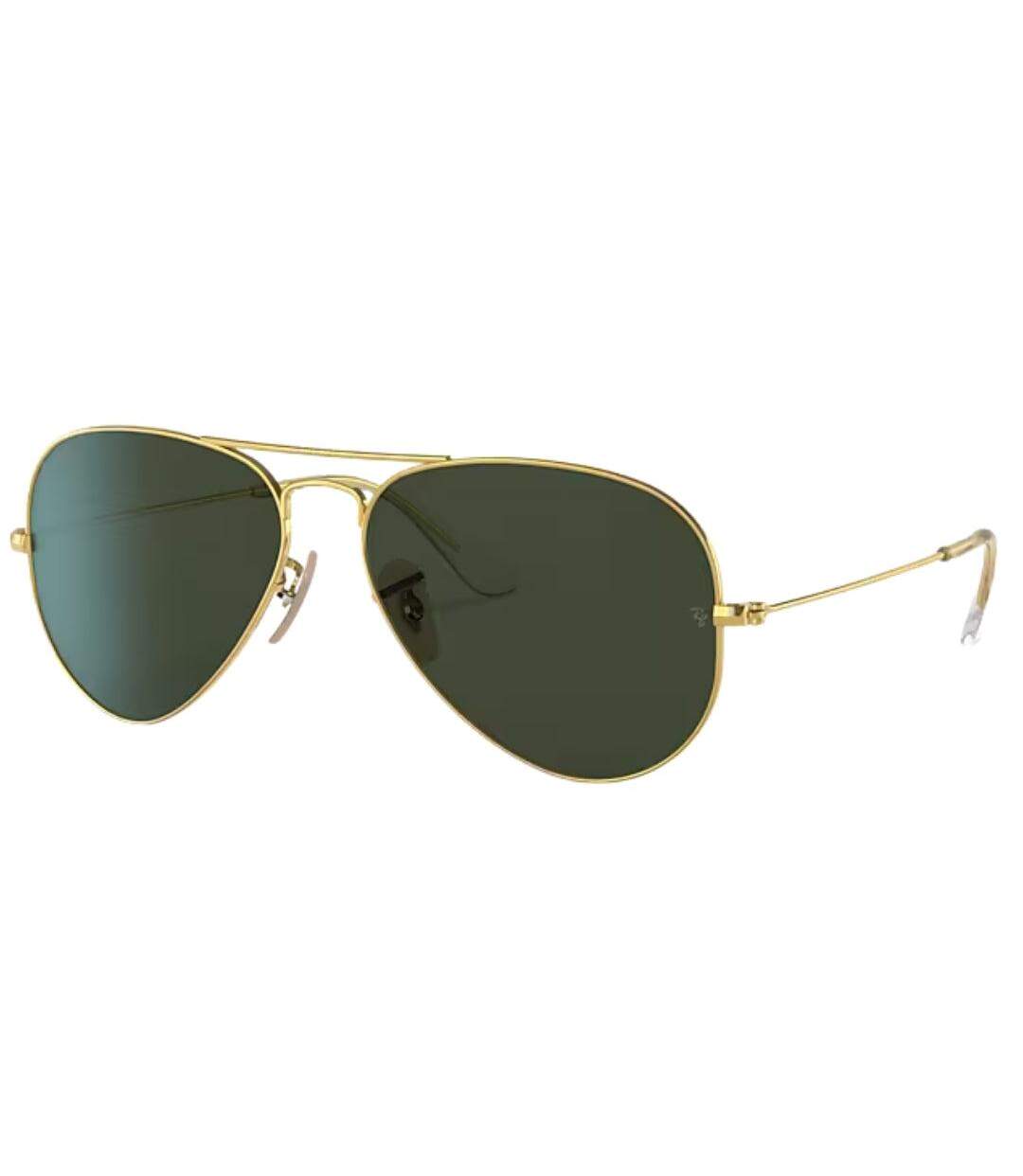 Lunettes De Soleil Motif/style Pilote Adulte Taille Unique Vert Foncé Jaune Or Ray-Ban-2