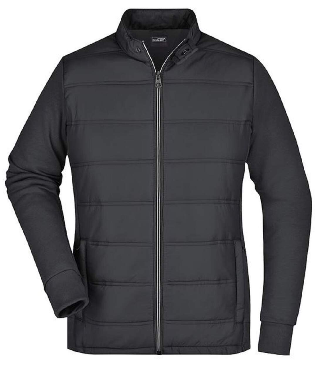 Veste hybride matelassée - JN1123 - noir - Doudoune légère Femme-1