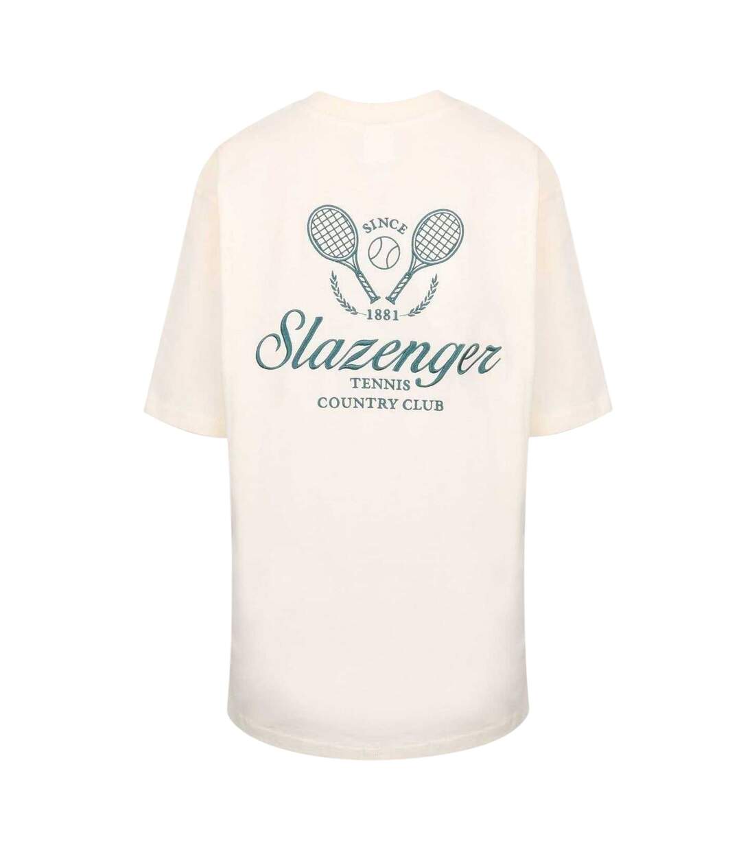 T-shirt Tennis Motif/style Brodé Femme Blanc Slazenger-2