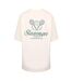 T-shirt Tennis Motif/style Brodé Femme Blanc Slazenger-2