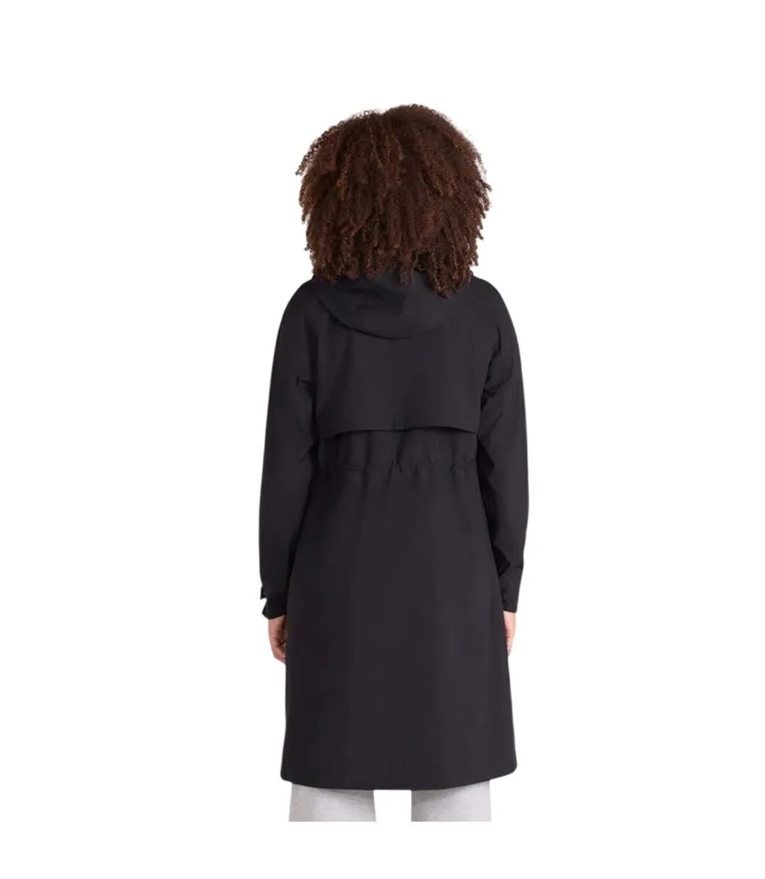 Womens/ladies Jade Long Length Waterproof Jacket Black Animal-3
