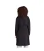 Womens/ladies Jade Long Length Waterproof Jacket Black Animal-3