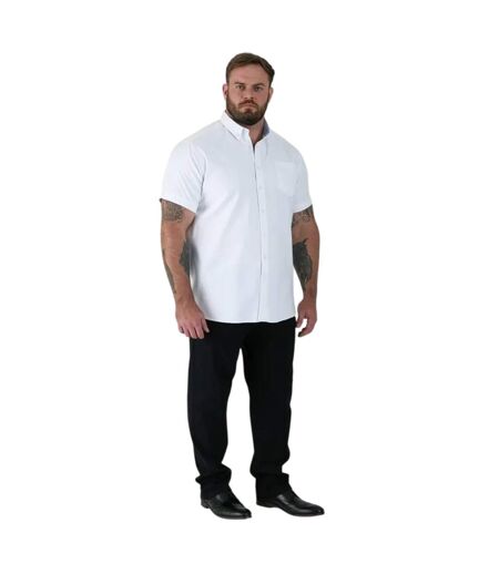Mens James D555 Tall Short-sleeved Shirt White Duke