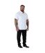 Mens James D555 Tall Short-sleeved Shirt White Duke-4