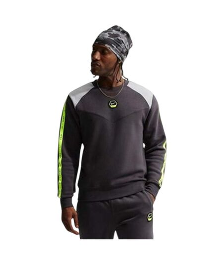 Mens City Side Logo Crew Neck Sweatshirt Grey Nike