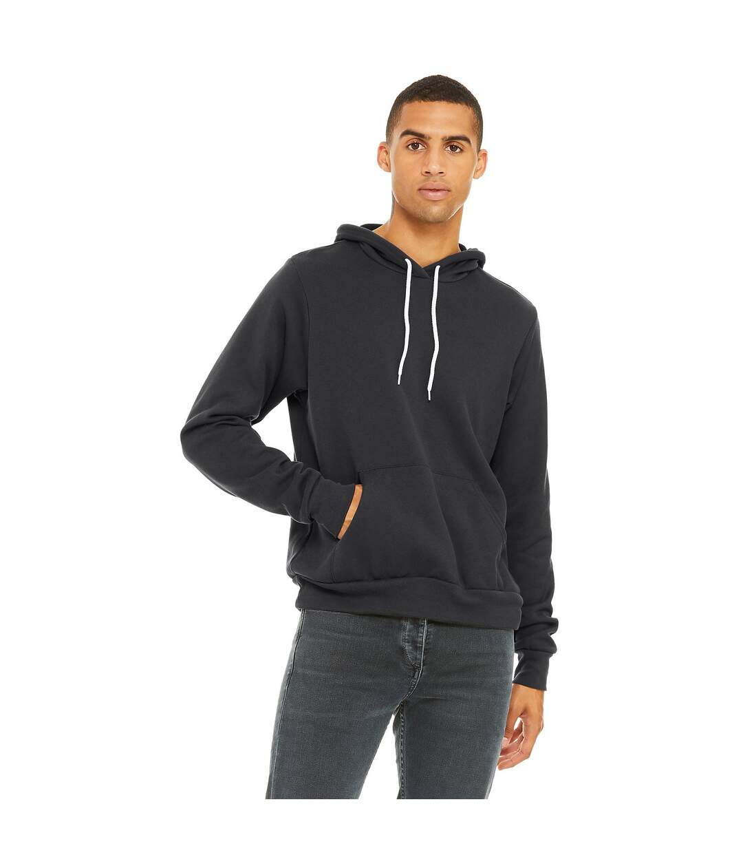 Sweat capuche unisexe gris foncé Bella + Canvas