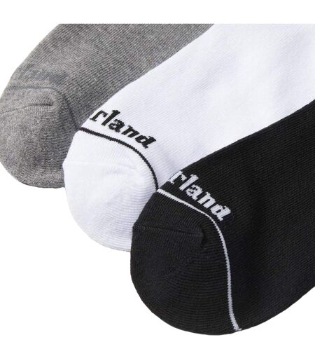 Pack Of 3  Unisex Adult Core No-show Socks  Black Grey White Timberland