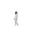Ensemble De Pyjama Long Motif/style Passepoil Contrasté Femme Gris DKNY-1